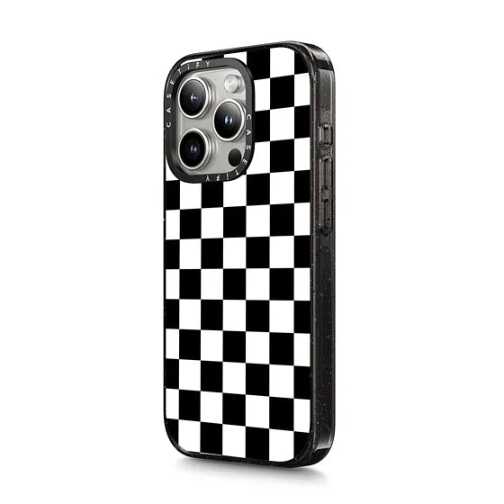 schachbrettmuster in schwarz-weiß mit zweifarbigem design und magsa-mag-verschluss