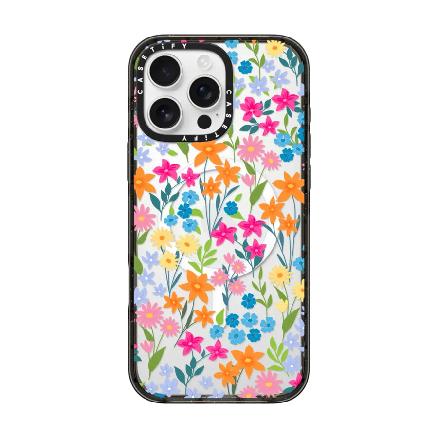 leuchtende frühlingsblumen – gänseblümchenmuster mit magsafe-verschluss