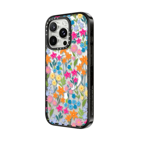 leuchtende frühlingsblumen – gänseblümchenmuster mit magsafe-verschluss